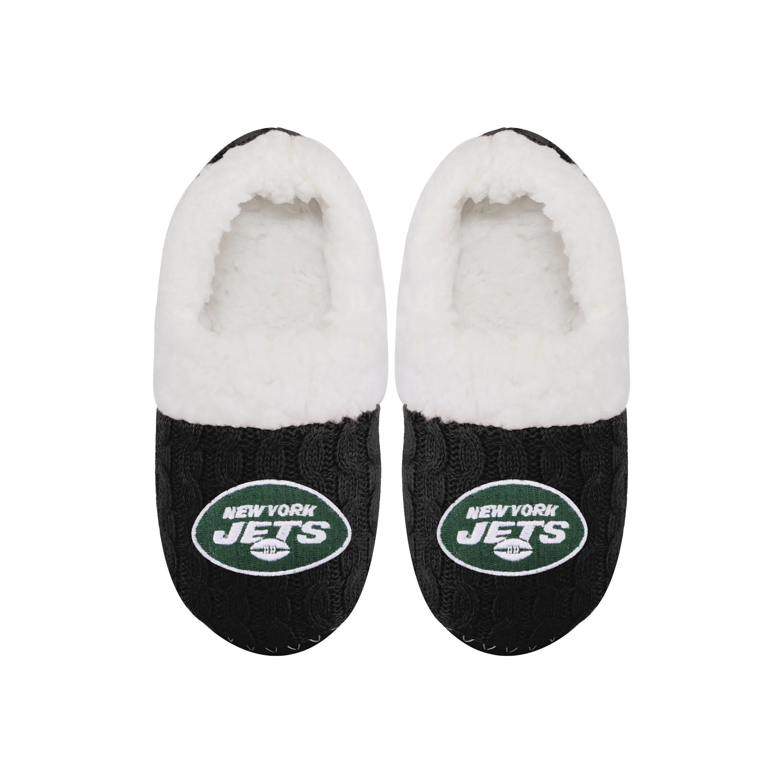 NFL Womens Team Color Fur Moccasin Slippers - Pick Your Team!