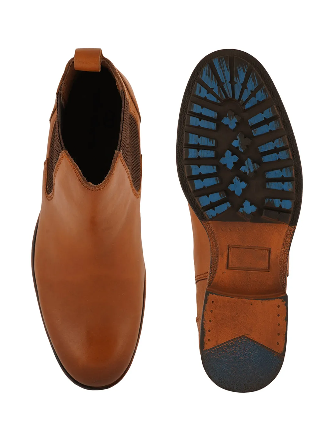 Pelle Albero Tan Chelsea Casual Boot
