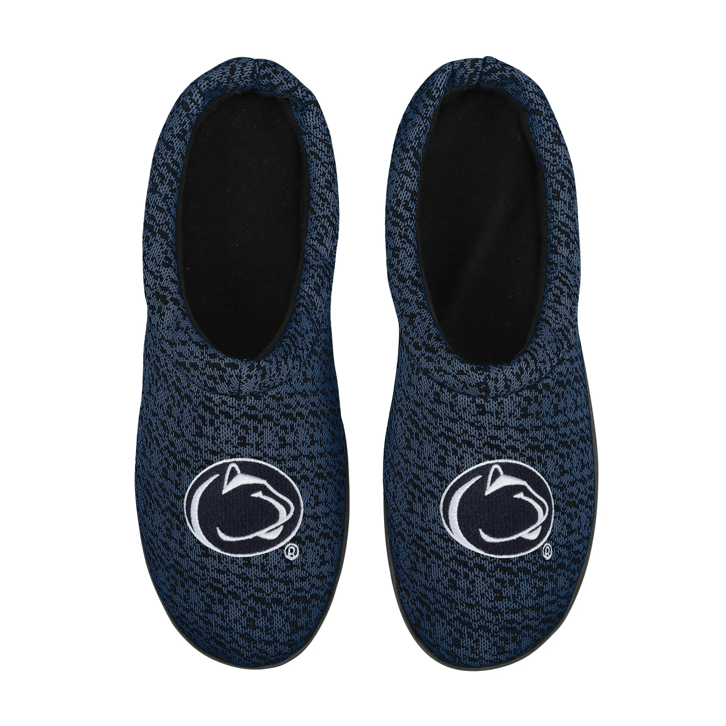 Penn State Nittany Lions NCAA Mens Poly Knit Cup Sole Slippers