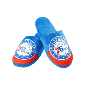 Philadelphia 76ers NBA Mens Team Logo Staycation Slippers