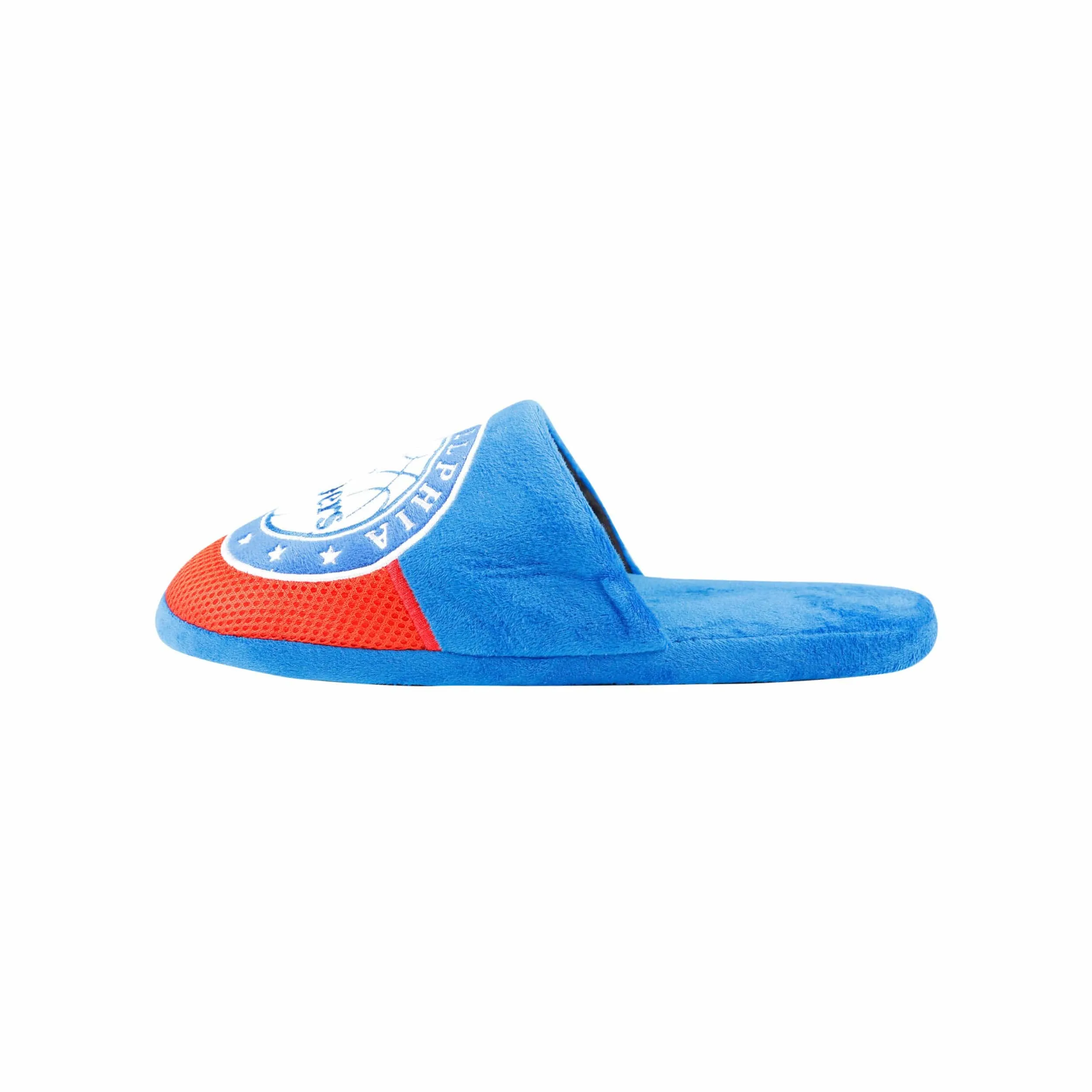 Philadelphia 76ers NBA Mens Team Logo Staycation Slippers