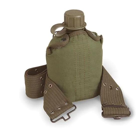 Plastic Canteen/Cover/Belt Set