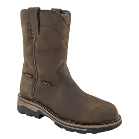 R. Watson Men's 12" Waterproof Brown Round Composite Toe Work Boot