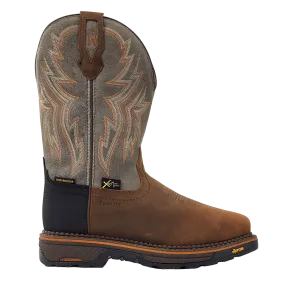 'R. Watson' Men's 12" Western EH WP Soft Toe - Hazel Bay / Smoke Grey