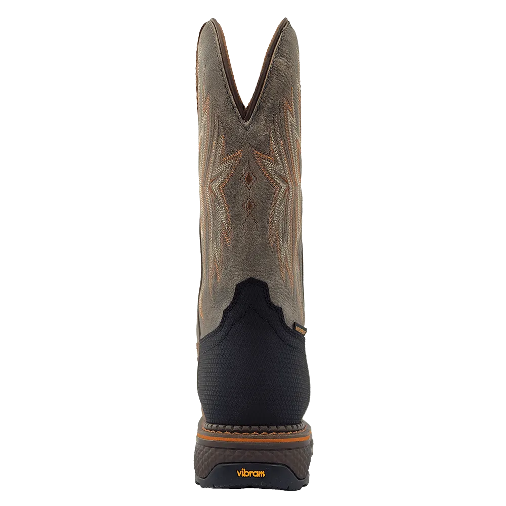 'R. Watson' Men's 12" Western EH WP Soft Toe - Hazel Bay / Smoke Grey