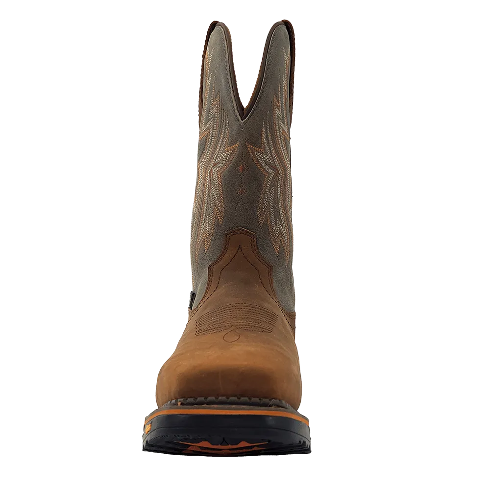 'R. Watson' Men's 12" Western EH WP Soft Toe - Hazel Bay / Smoke Grey