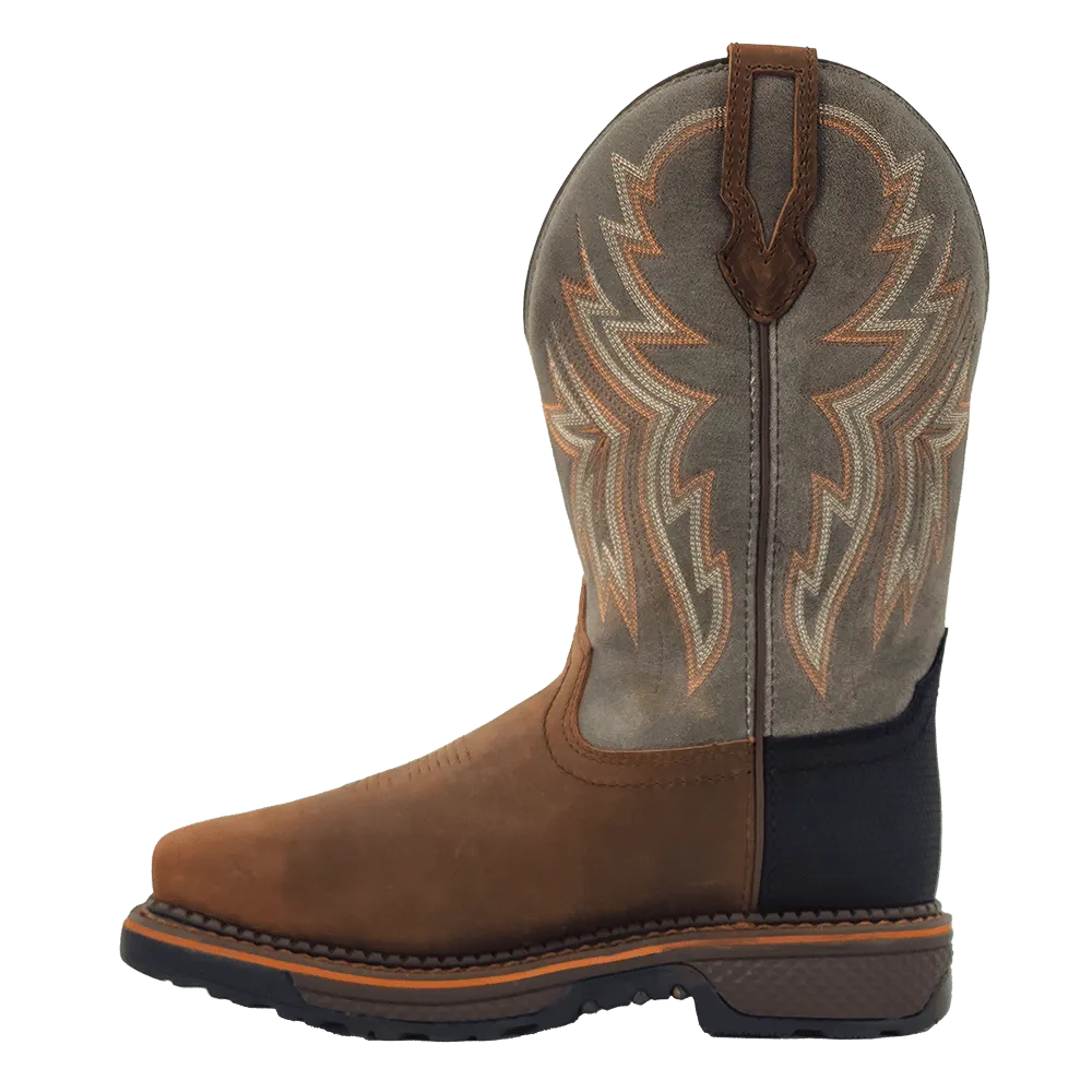 'R. Watson' Men's 12" Western EH WP Soft Toe - Hazel Bay / Smoke Grey