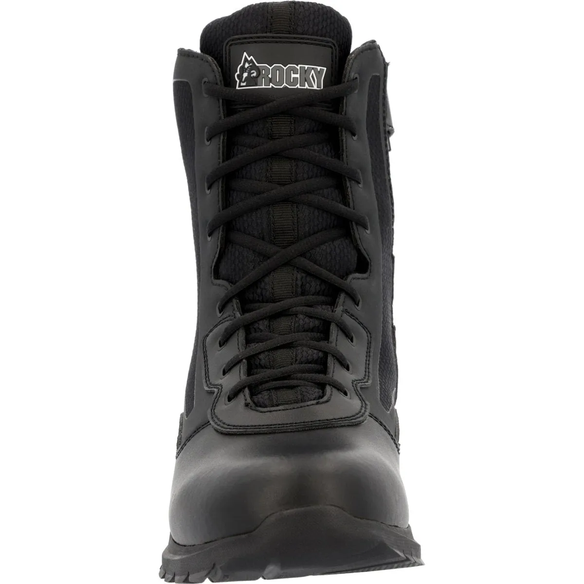 Rocky Cadet 8" Men's Side Zip Public Service Boots Rkd0102 In Black