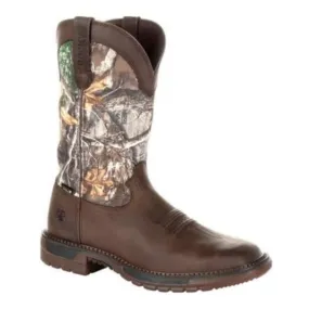 Rocky Men’s Cowboy Boots Original Ride FLX Camo Waterproof