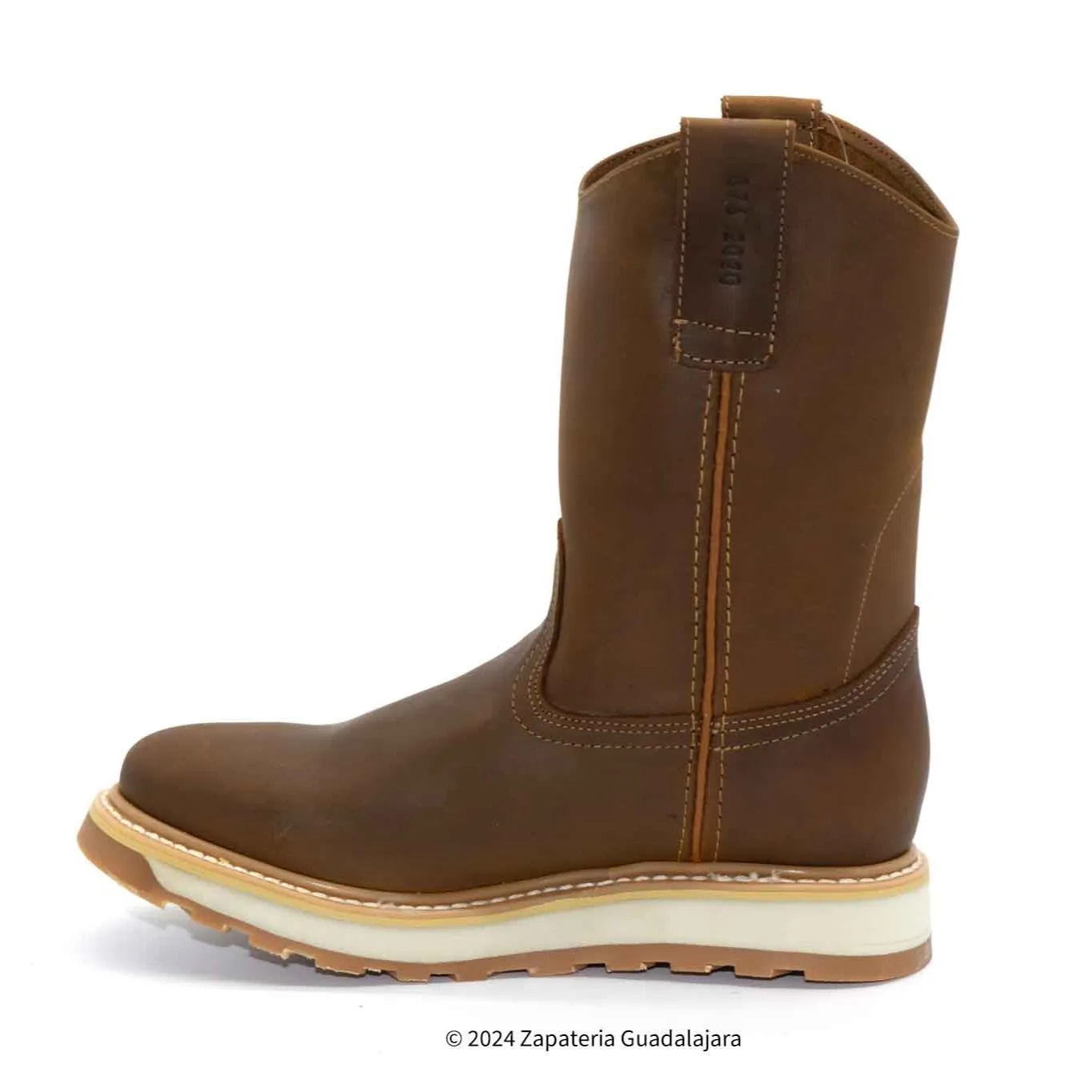 SB2020 SOFT TOE 10" PULL ON LATON GRASSO WORK BOOT