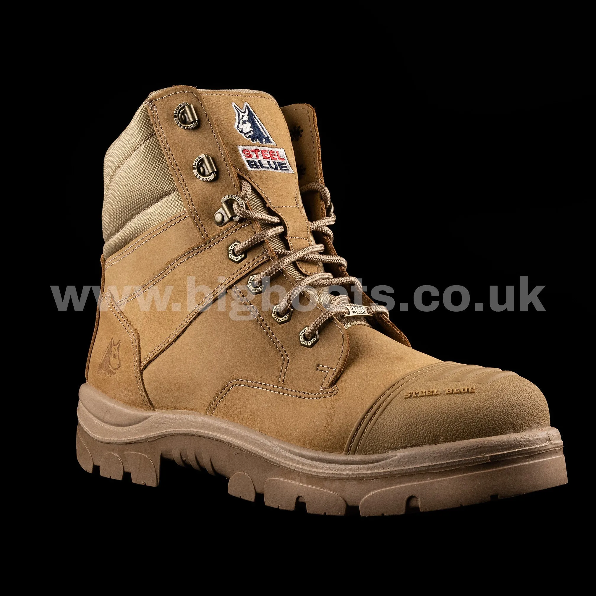 Steel Blue Mens Work Boots Southern Cross Zip S3 - SAND