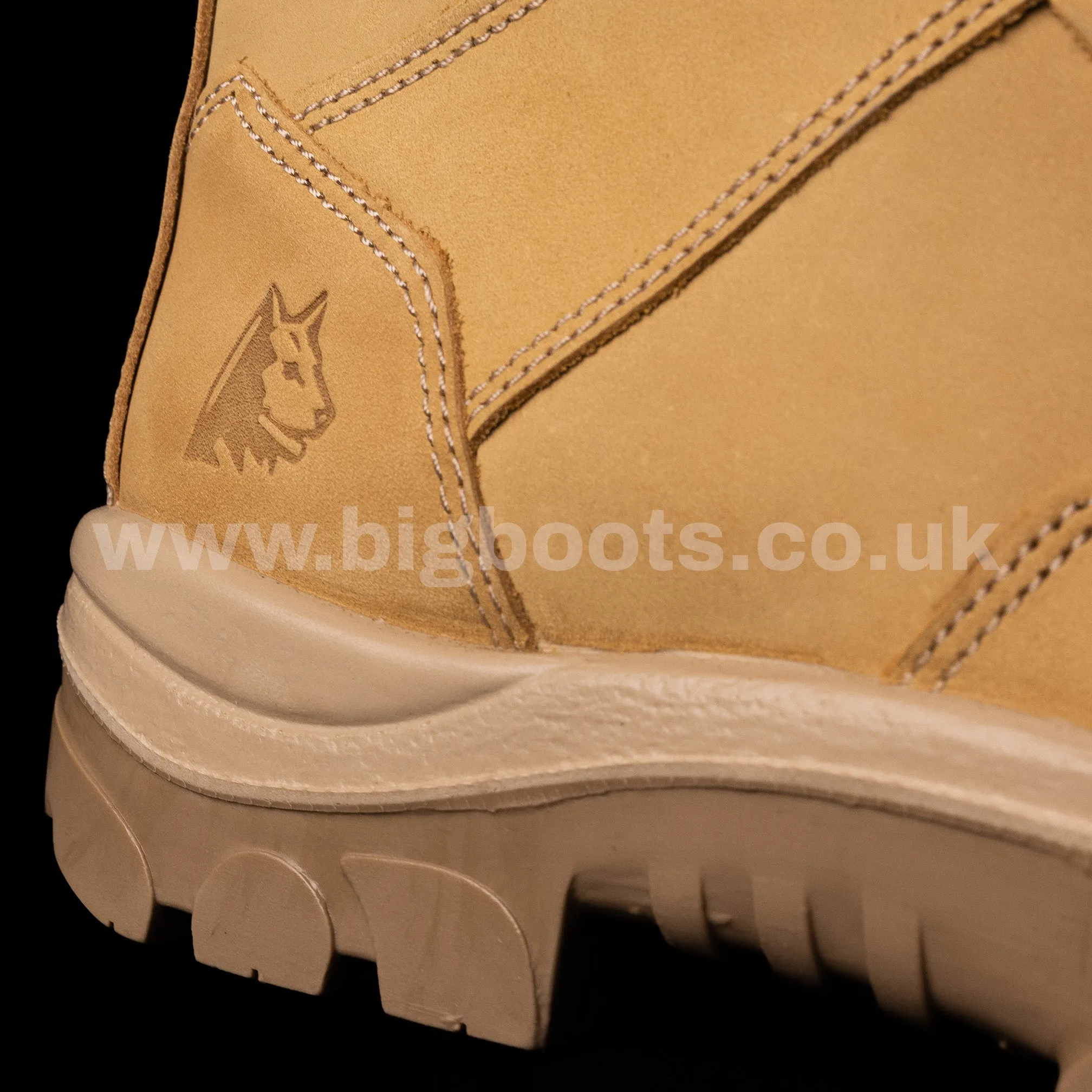 Steel Blue Mens Work Boots Southern Cross Zip S3 - SAND