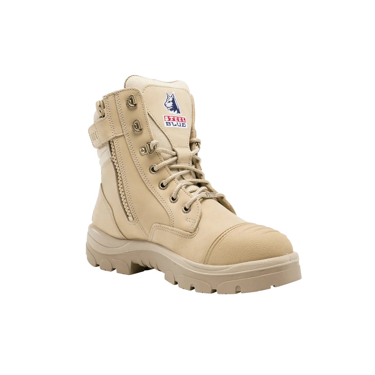 Steel Blue Mens Work Boots Southern Cross Zip S3 - SAND