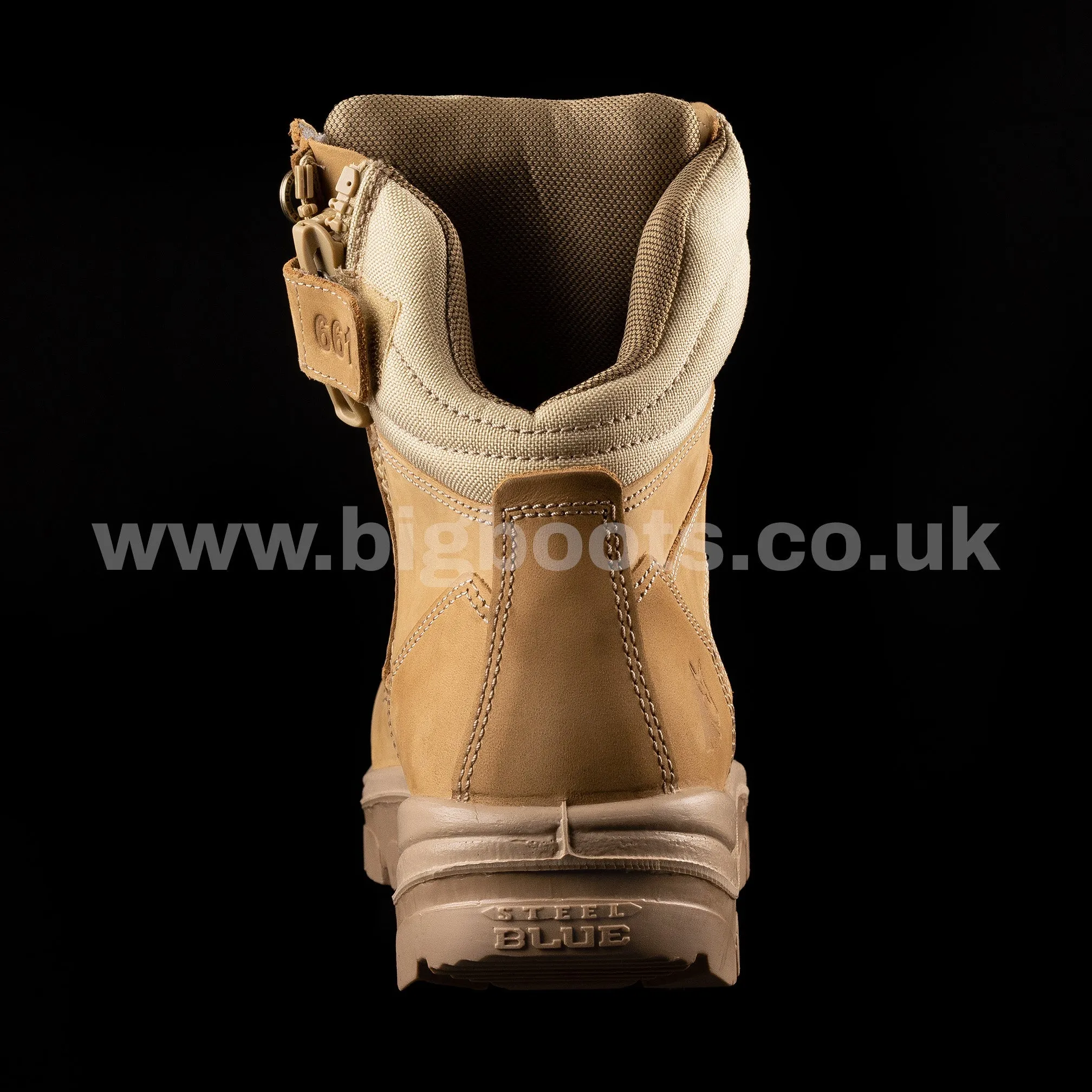 Steel Blue Mens Work Boots Southern Cross Zip S3 - SAND