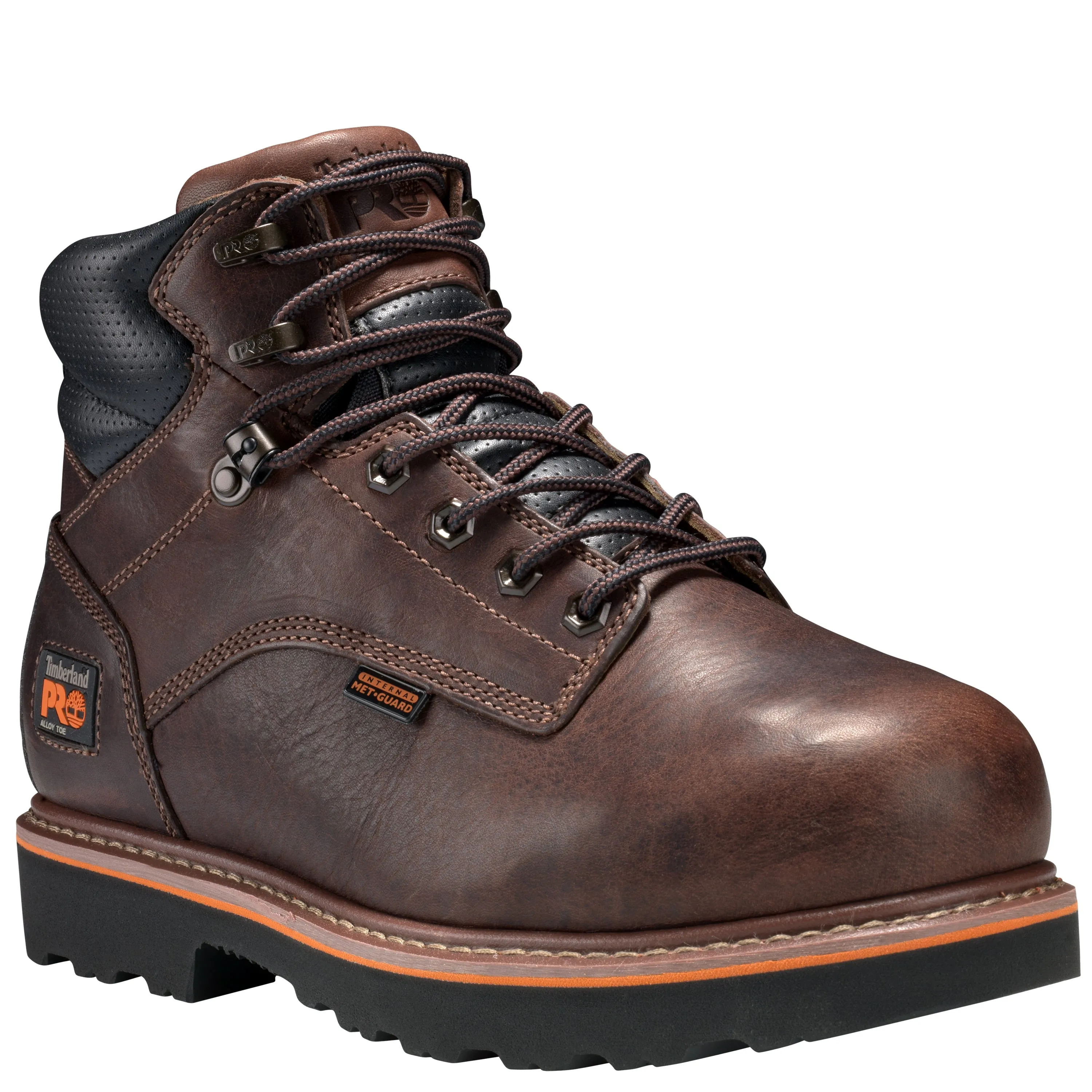 'Timberland Pro' Men's 6" Ascender EH Met Guard Alloy Toe - Brown