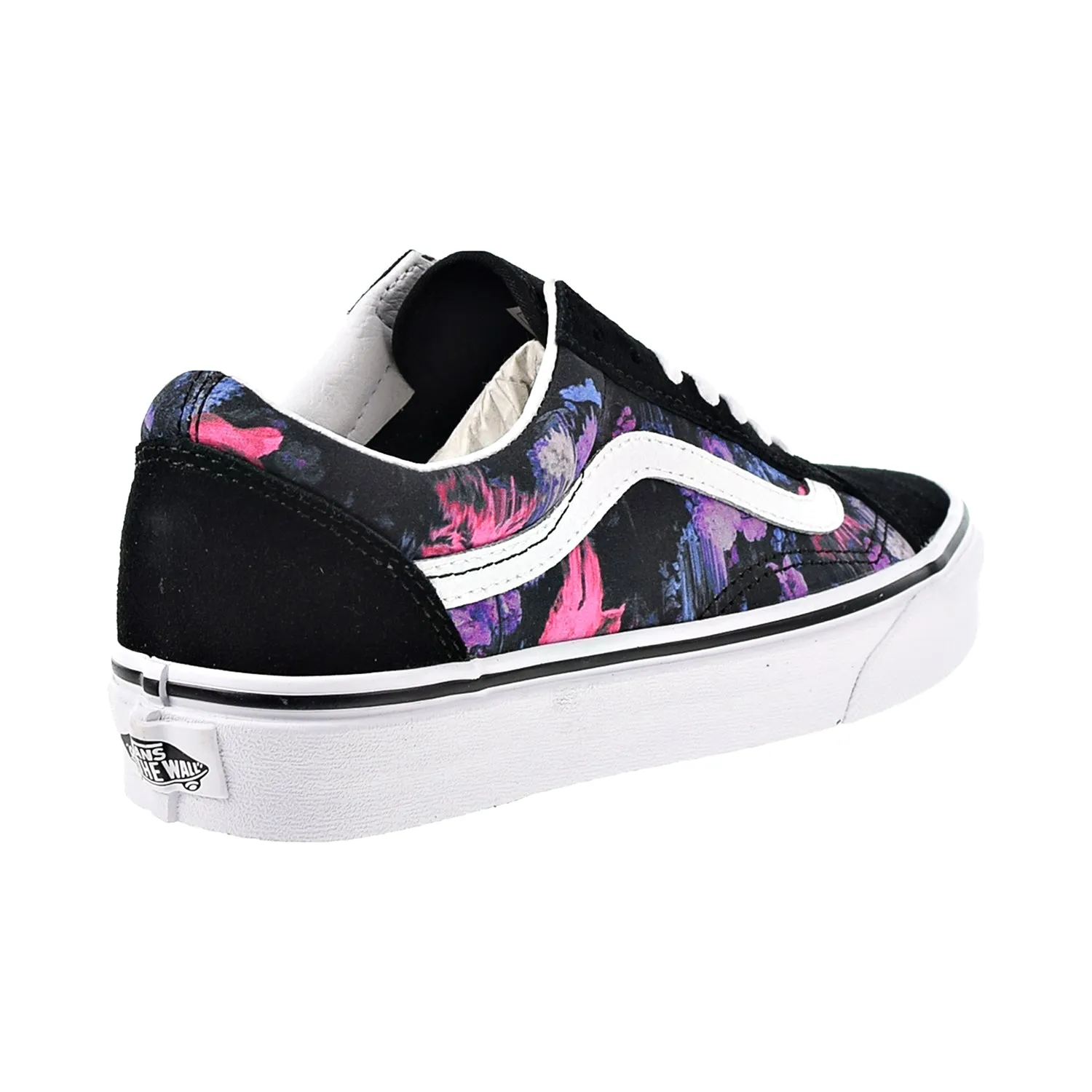 Vans Old Skool "Warped Floral" Men's Shoes Black-True White