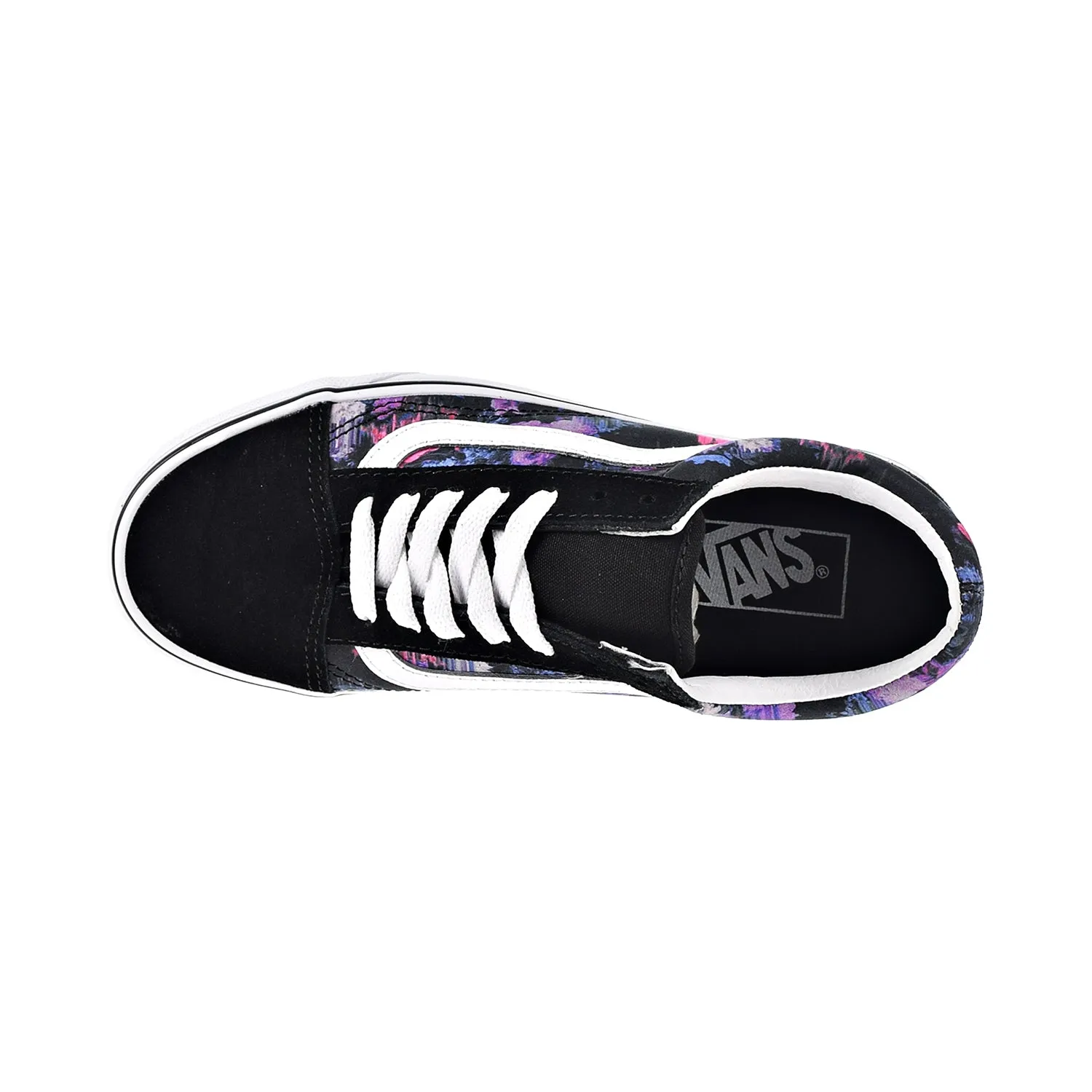 Vans Old Skool "Warped Floral" Men's Shoes Black-True White