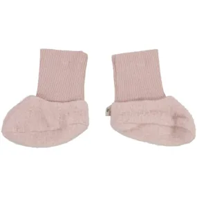 Wool Fleece Booties - rose powder