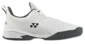 Yonex Power Cushion Sonicage 3 Plus 4.5E Wide Unisex Tennis All Court Shoe White